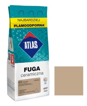 ATLAS FUGA CERAMICZNA 1-20MM 020 BEŻOWY 2KG