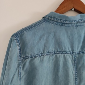 42 Denim Dorothy Perkins koszula długi rękaw blue jeans dżinsowa kieszonki