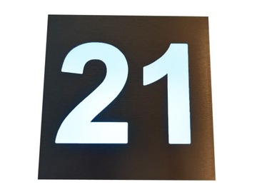 Podświetlany numer domu LED , czujnik zmierzchu
