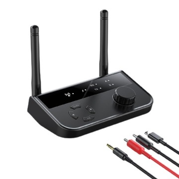 Adapter Audio Nadajnik Odbiornik Nadajnik BT5.3 AUX RCA Minijack 2xKanaly