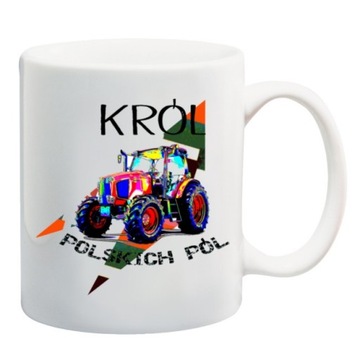 KUBEK KRÓL PÓL ROLNIK TRAKTOR CIĄGNIK WZORY