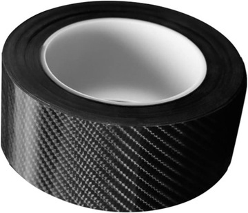 ЛЕНТА ИЗ УГЛЕРОДНОЙ ФОЛЬГИ 5D 10м x 50мм ГЛЯНЦЕВАЯ САМОКЛЕЯЩАЯСЯ ЗАЩИТНАЯ ЛЕНТА ДЛЯ ПОРОГА