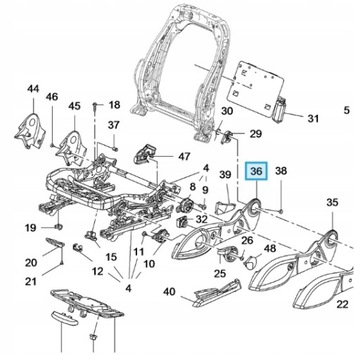 KRYT BOČNÍ SEDADLA OPEL OE 13257101