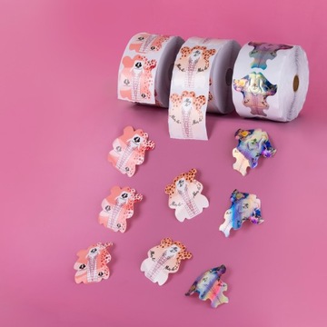 500x шаблон для наращивания ногтей, акриловый гель, роликовый шампур