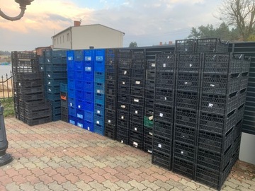 skrzynka skrzynki pojemniki plastikowe 40x30x21