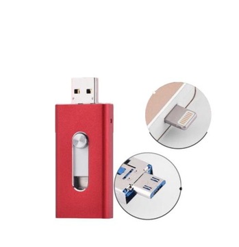 Pendrive 128GB 4w1 USB 3.0, iPhone, Android/Micro USB/TYP C, Windows, OTG