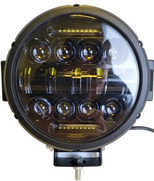 СВЕТОДИОДНАЯ РАБОЧАЯ ФАРА СВЕТОДИОДНАЯ ГАЛОГЕННАЯ ФАРА 80ВТ КРУГЛАЯ 2 ФУНКЦИИ СВЕТА