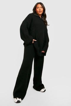 Boohoo arg sweter czarny spodnie zestaw komplet dzianinowy 2XL/3XL NG6