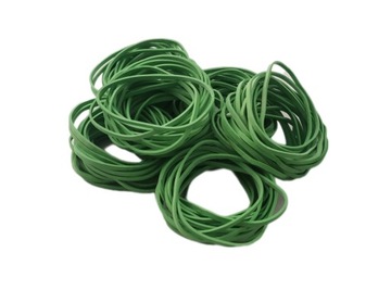 GUMKI RECEPTURKI 100 g MOCNE rozmiar 50 mm x 3 mm ZIELONE