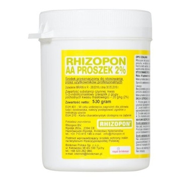 UKORZENIACZ RHIZOPON AA 2% 500g NAJMOCNIEJSZY ! NL