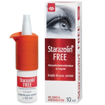 Starazolin Free 0,5mg/ml, krople do oczu, 10 ml