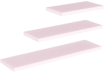PÓŁKA MEBLOWA ŚCIENNA WISZĄCA KOMPLET RÓŻOWA RÓŻOWY MARSHMALLOW