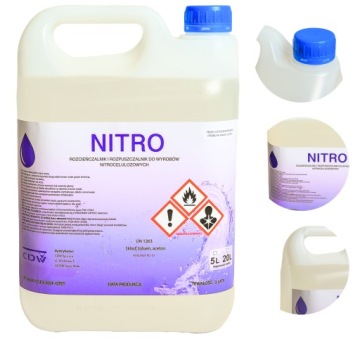 NITRO 5L SOLVENT RC-01 ЧИСТЯЩИЙ РАЗБАВИТЕЛЬ ДЛЯ ЛАКОВЫХ КРАСОК CDW