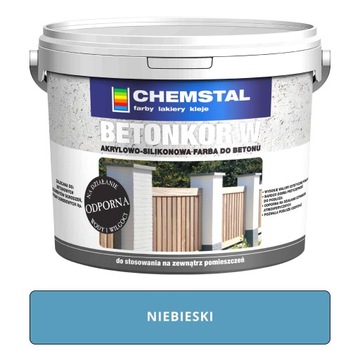 Farba do BETONU OGRODZEŃ Betonkor W 10L NIEBIESKI