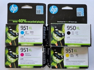 ZESTAW 4 ORYGINALNYCH TUSZY HP 950XL 951XL NOWE