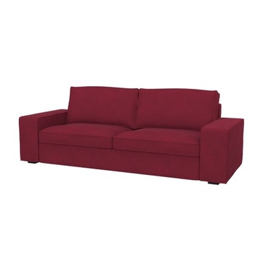 KIVIK Pokrycie sofy 3-os, Velvet Wine Red