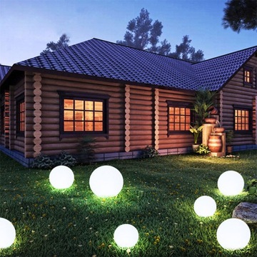 Садовый светильник на солнечной батарее, молочный, WHITE BALL 10см P011