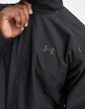 UNDER ARMOUR CIENKA KURTKA WIATRÓWKA STÓJKA LOGO 4MF NG3__L