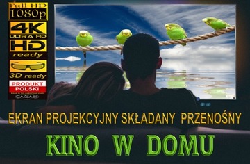 ПРОЕКЦИОННЫЙ ЭКРАН 102 ДЮЙМА, ПОЛИРОВКА, для кемпинга и дома