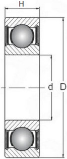 Велосипедный подшипник 18307-2RS 18x30x7