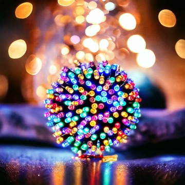 РОЖДЕСТВЕНСКАЯ ЕЛОЧНАЯ ПОДСВЕТКА 200 СВЕТОДИОДНЫХ МНОГОЦВЕТНЫХ СМЕСЕЙ НАРУЖНАЯ ВНУТРИ С ПРОГРАММАТОРОМ