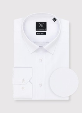 Белая базовая мужская рубашка Regular Fit PAKO LORENTE L