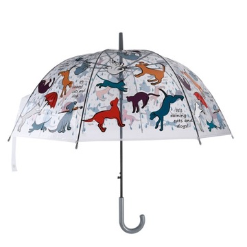 parasolka przezroczysta - PSY I KOTY - przezroczysta, PARASOL