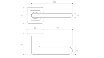 РУЧКА ДВЕРНАЯ СПАРК ХРОМ ЦВЕТ НАБОР РОЗЕТОК
