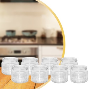 Стеклянная банка для варенья Mason Jars 0,33л 330мл Fi82 Высокое качество x8