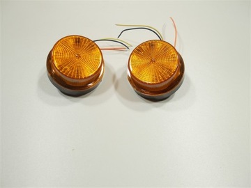 KOGUT DO BRAMY LAMPA POMARAŃCZOWA LED 12V 2 SZT DC