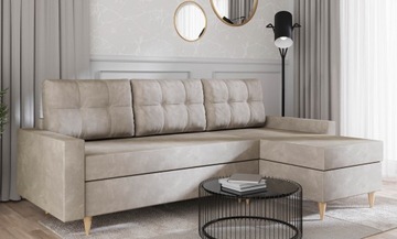 NAROŻNIK FIGO - ELEGANCKI Z FUNKCJĄ SPANIA 238X150