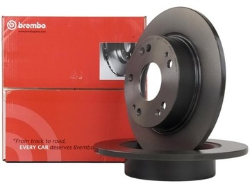 BREMBO ДИСКИ ЗАД HONDA ACCORD VIII 260MM ПОЛНЫЕ 