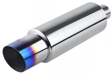 WYDECH SPORTOWY TŁUMIK KOŃCOWY PRZELOTOWY 2,5-CALA INOX NEO OPALANY 89mm