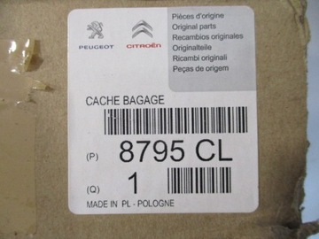 PEUGEOT 508 SW 2010-2018 ROLETA KUFRU NOVÁ ORIGINÁLNÍ 96872620ZE 8795CL