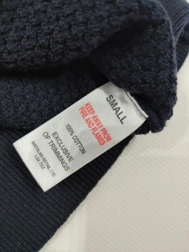 Matalan Sweter granatowy męski Bawełna r. S