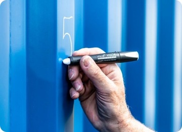 PICA VISOR Marker Woskowy Przemysłowy Niebieski