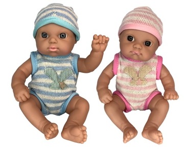 DWIE LALECZKI BLIŹNIACZKI BABY LALKA BORN BOBASEK