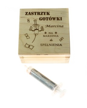 Pudełko zastrzyk gotówki GRAWER na urodziny ślub