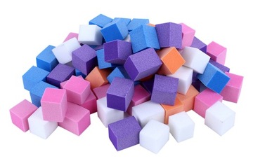 MINI BLOKI BLOCZKI POLERSKIE KOLOROWE MIX ROZMIARY