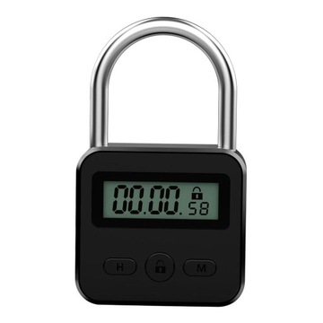 USB Rechargeable Digital Time Lock Restraints Timer Switch Electronic Black