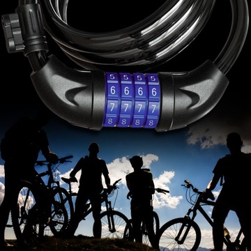 ВЕЛОСИПЕДНЫЙ ЗАМОК ДЛЯ ВЕЛОСИПЕДНОГО ЗАМКА КАБЕЛЬ БЕЗОПАСНОСТИ НАВЕСНОЙ ЗАМОК