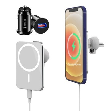 15W Ładowarka samochodowa uchwyt MagSafe iPhone 12
