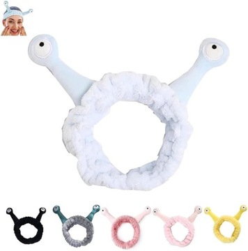 Повязка на голову в виде улитки, повязка на голову для макияжа в виде улитки, пушистая повязка на голову в виде улитки