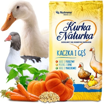 NUTRENA KURKA NATURKA PASZA KACZKA I GĘŚ KRUSZONKA KARMA DLA KACZEK GĘSI