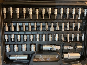 НАБОР ИНСТРУМЕНТОВ КЛЮЧИ БИТЫ ГОЛОВКИ 119 ЭЛЕМЕНТОВ Хромованадиевая сталь