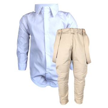 zestaw ubranek dla chlopca 62 body i spodnie komplet dla chlopca biale body