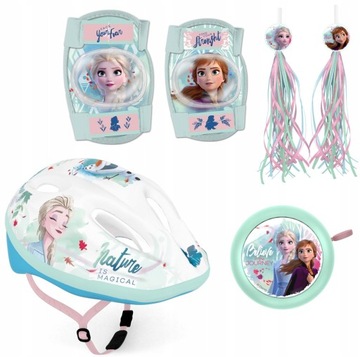 Kask Dziecięcy Regulowany na Rower Rolki FROZEN 2