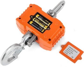 КРАНОВЫЙ КРЮК ВЕСЫ 1000КГ LCD СКЛАДСКИЕ НА АККУМУЛЯТОРНЫХ АККУМУЛЯТОРАХ ПОДВЕСНЫЕ 1Т