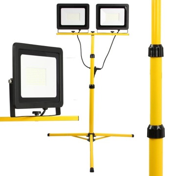 LAMPA LAMPKA ROBOCZA WARSZTATOWA LED 2X100W 230V NA STOJAKU HALOGEN SOLIDNA