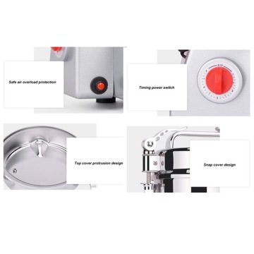 Электрическая мельница, 1000 г, высокоскоростная коммерческая мельница для измельчения